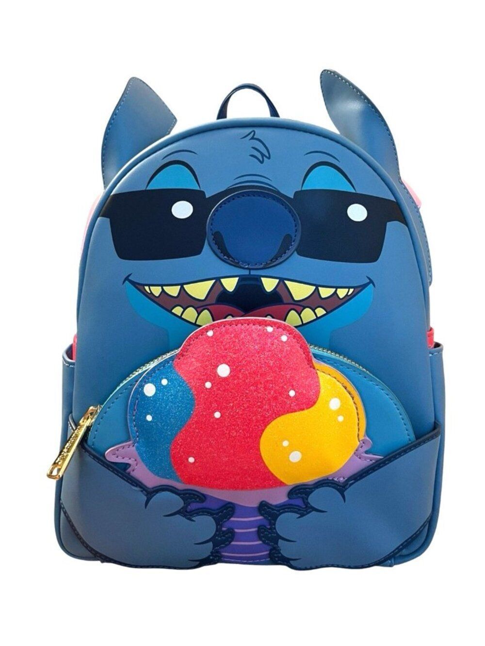 Loungefly Disney Aulani Stitch Sunglasses Shaved Ice MIni Backpack Snow Cone NWT